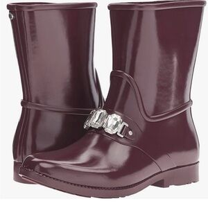 Michael Kors rain boots size 9 Elegant Burgundy Women's Boots